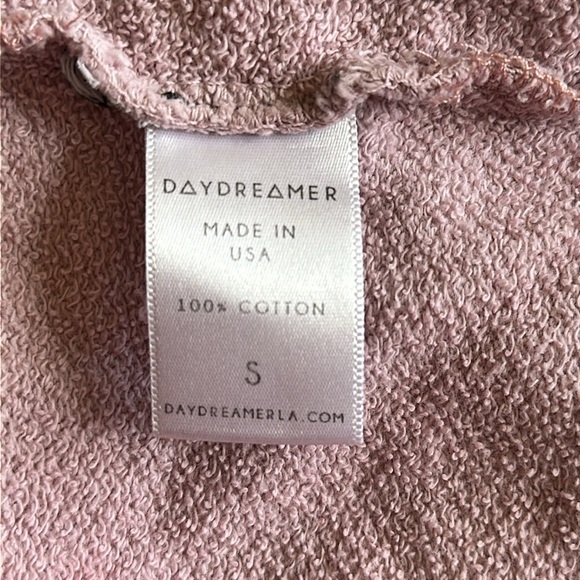 Daydreamer Flying V Tie Dye Varsity Crew Sweatshirt Red Pink Tan Blue Gray Small - Picture 9 of 11